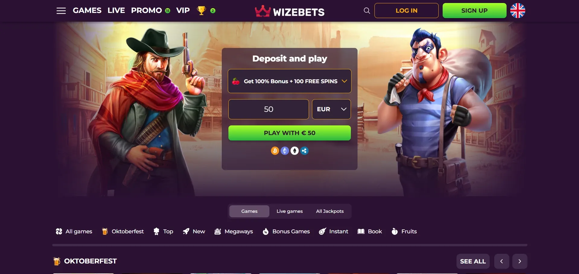 Wizebets online casino